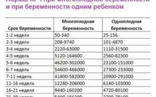 На какой неделе беременности снижается хгч