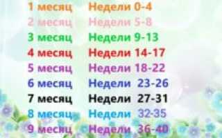 17 Неделя беременности какой месяц